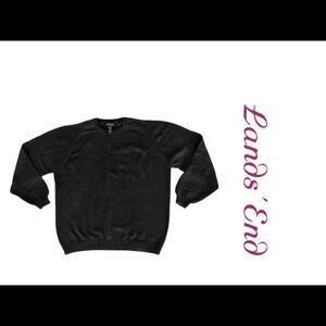 Lands End Women's Blue Crewneck Sweater Sz Large(14-16)